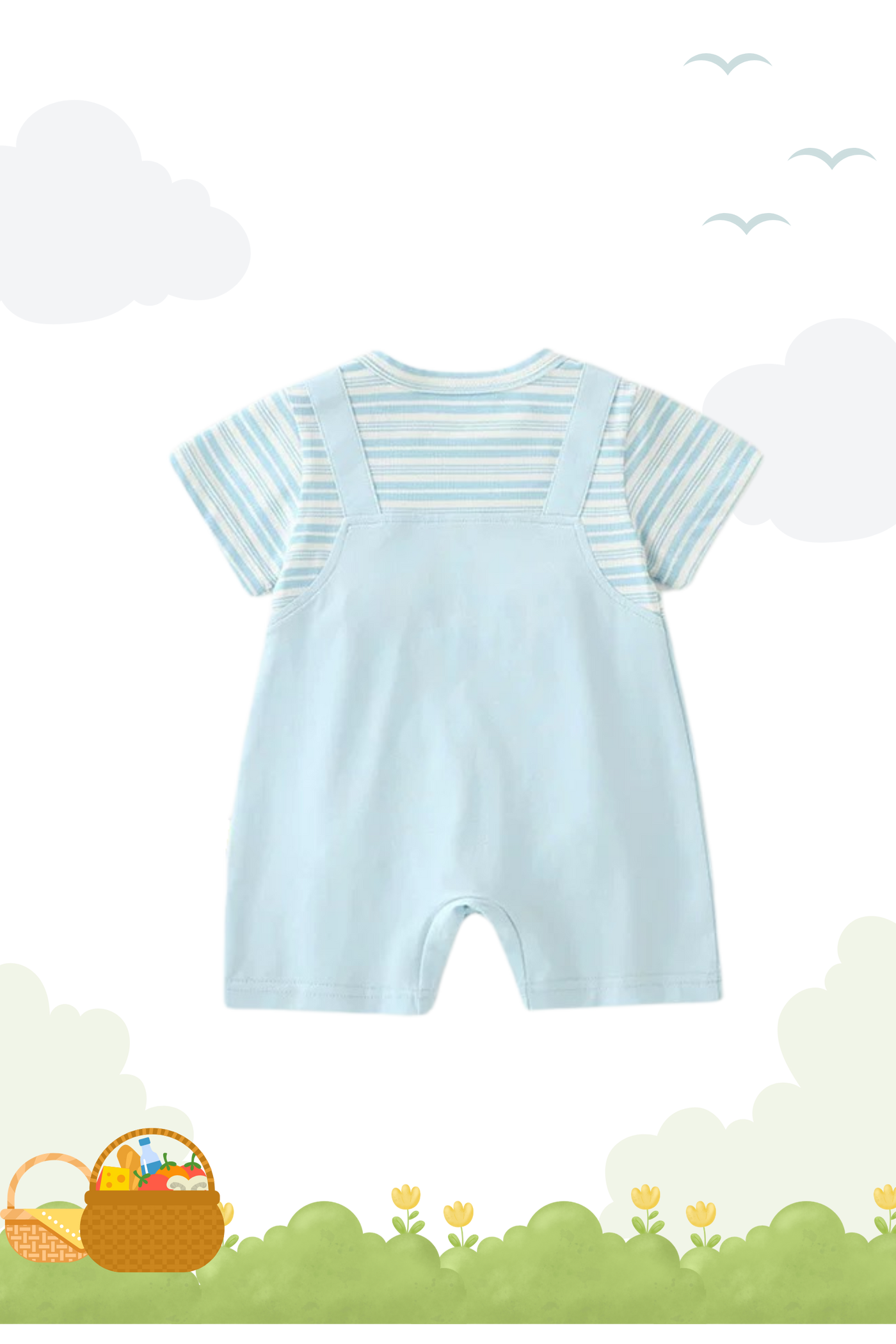 Summer Puppy Playsuit Blue