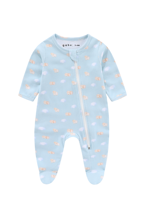 Soft Organic Cotton Sleepsuit Dreamy Sheep