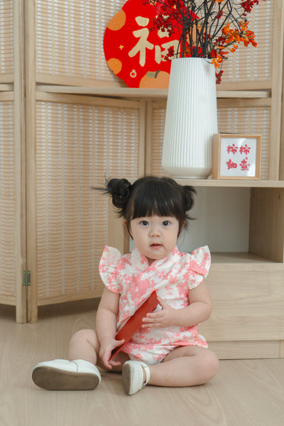 Flourishing Joy Baby Girl Ruffled Sleeves Playsuit