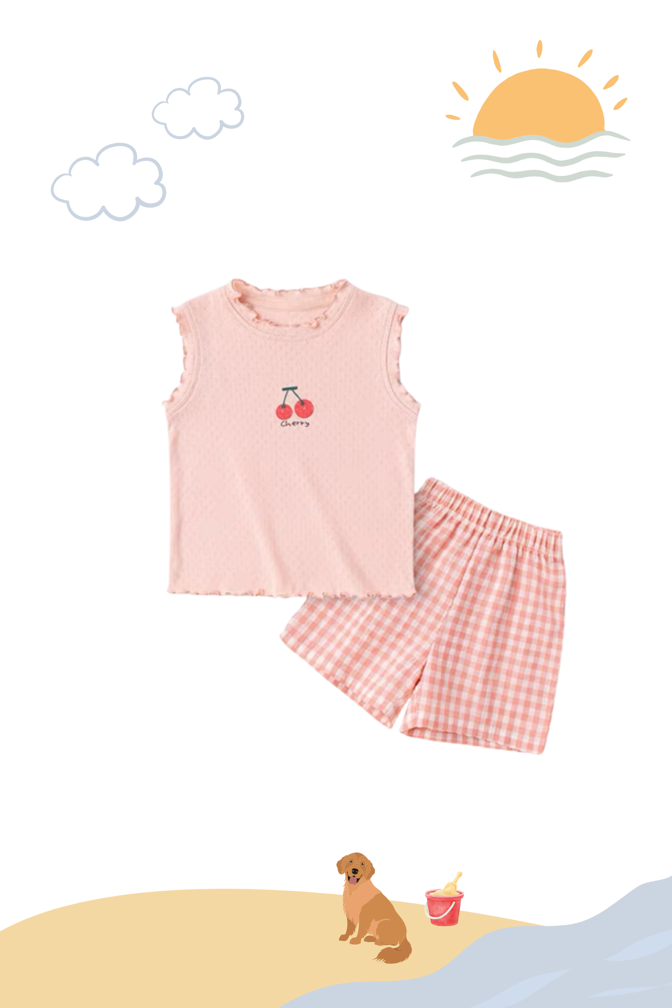 Summer Sweet Playwear Set Cherry