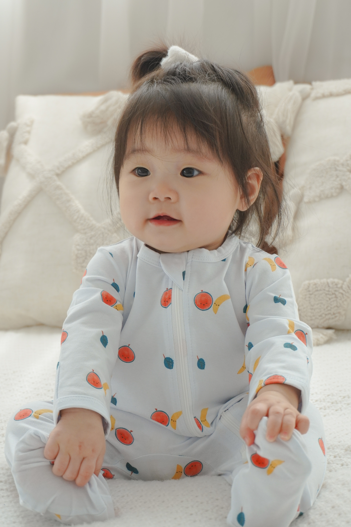 Soft Organic Cotton Sleepsuit Fruity