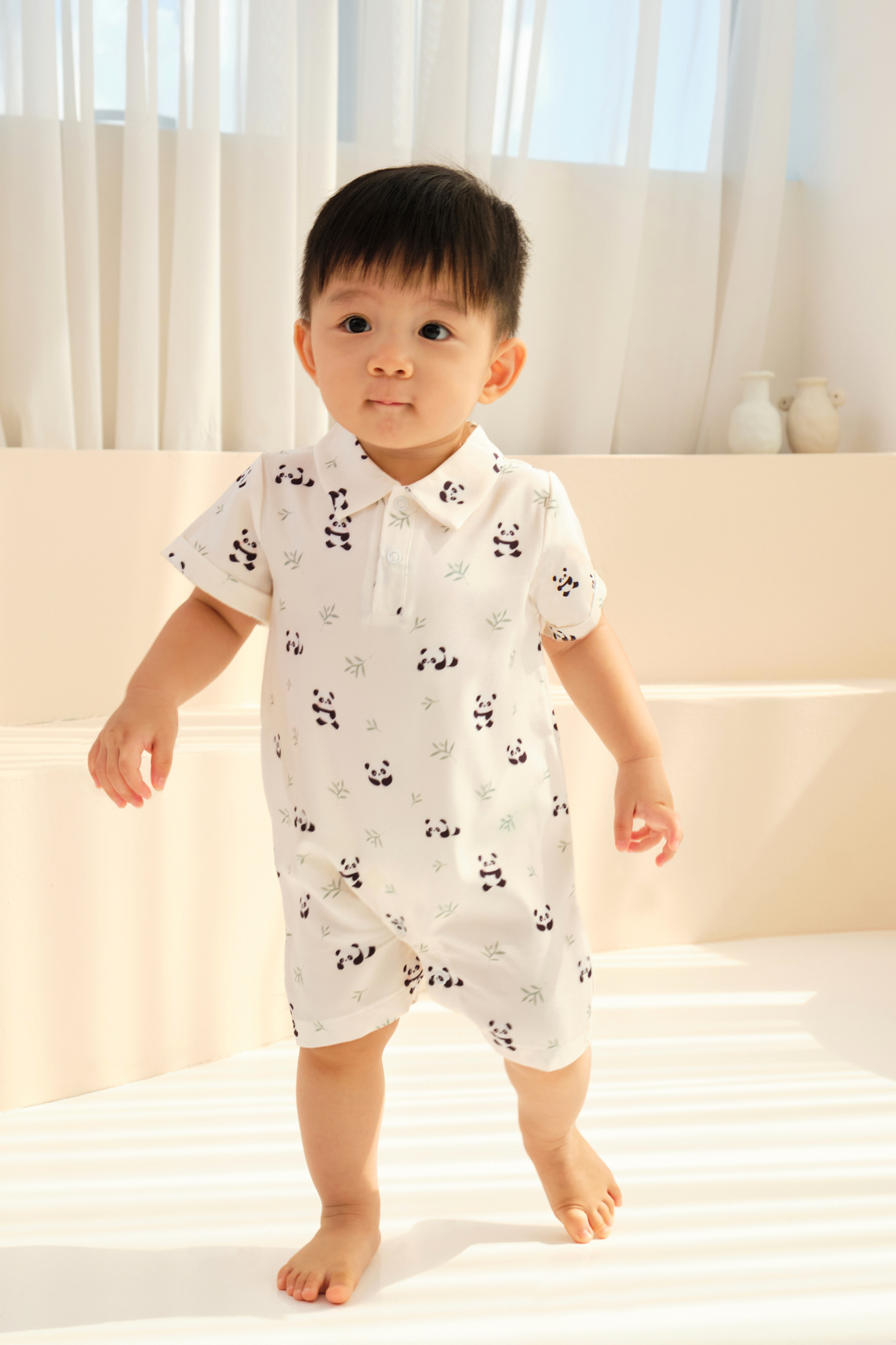 Baby Shirt Romper Playwear Panda