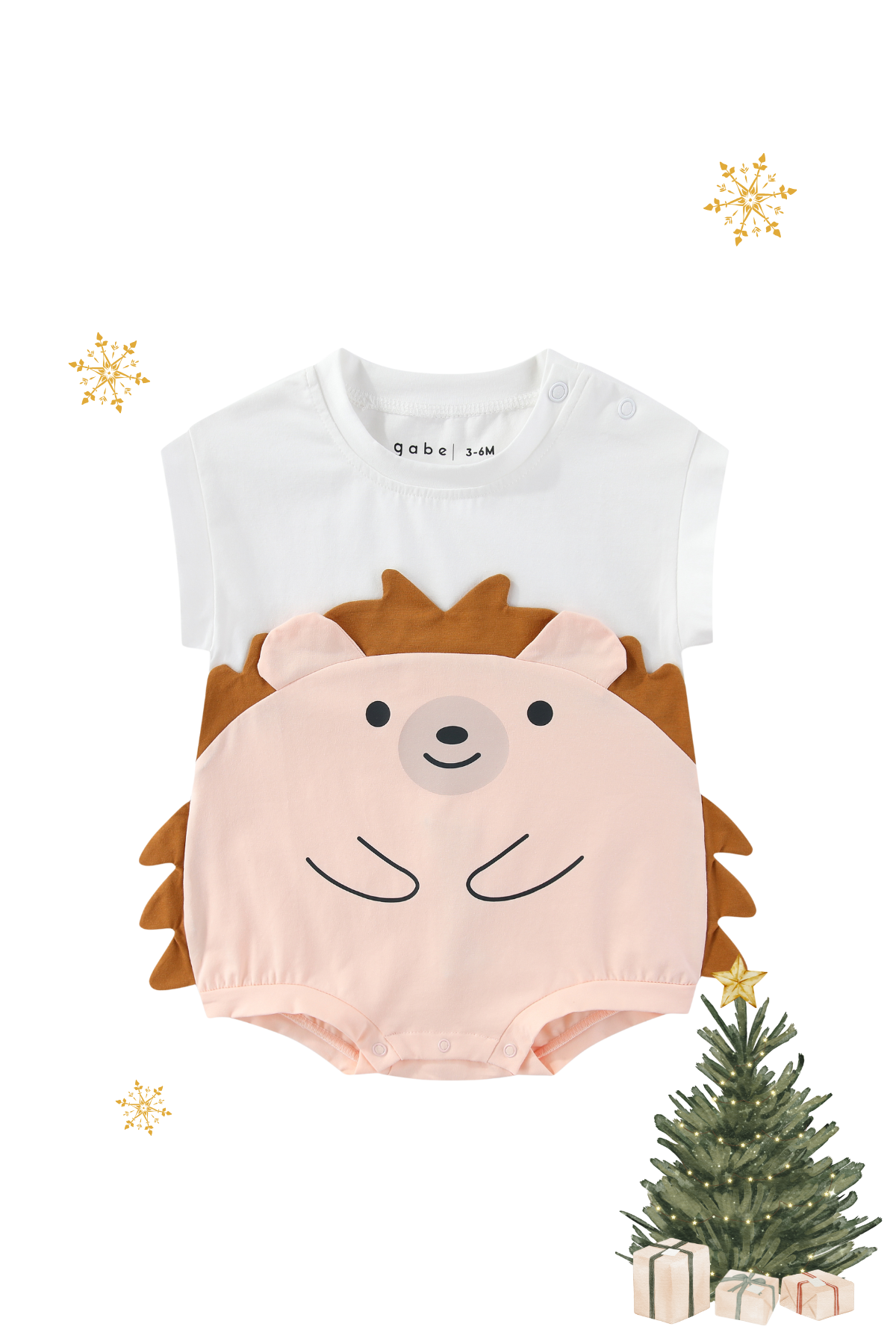 Christmas Baby Deluxe Gift Set - Hedgehog with Personalised Blanket