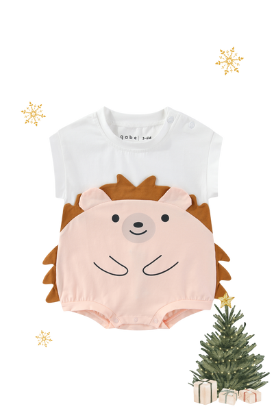 Christmas Baby Deluxe Gift Set - Hedgehog with Personalised Blanket