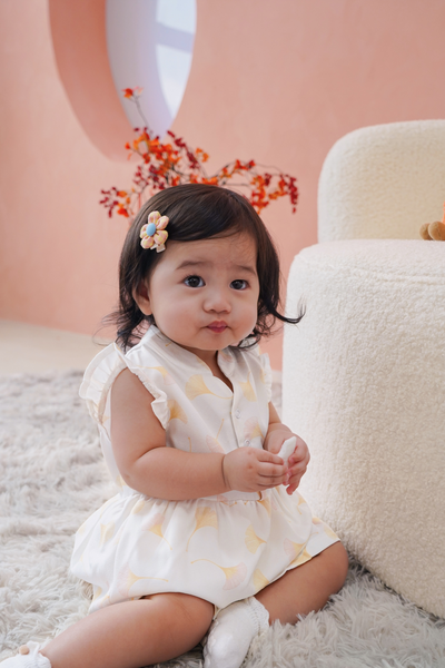 Dawn Petals Baby Girl Ruffled Dress Playsuit