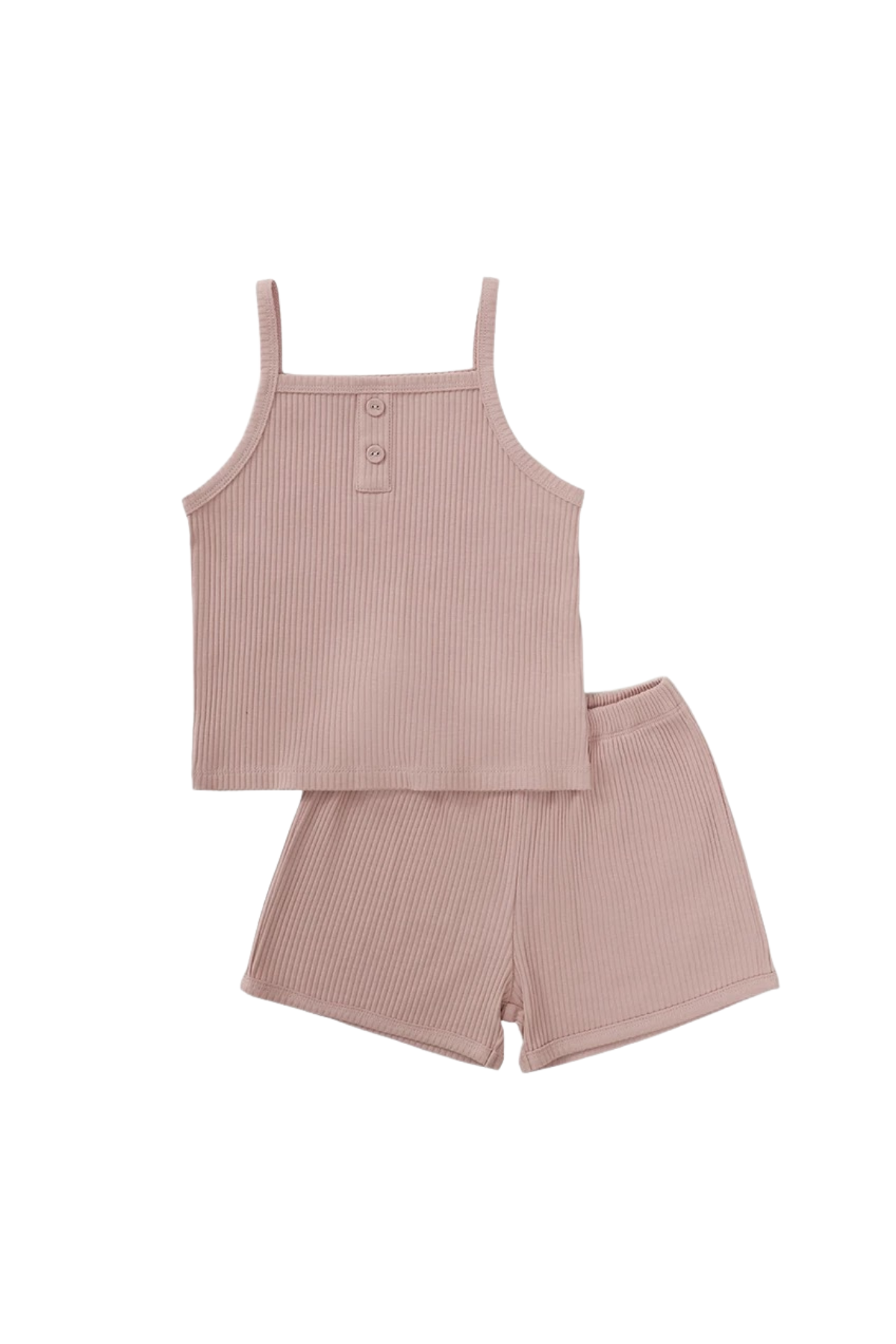 Rosewood Ribbed Cami Set