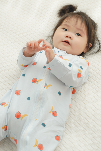 Soft Organic Cotton Sleepsuit Fruity