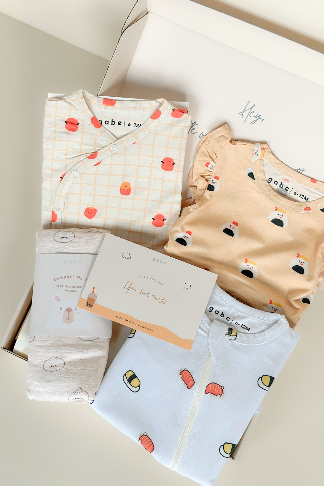 Organic Baby Girl Premium Gift Set - Japanese Foodie Series