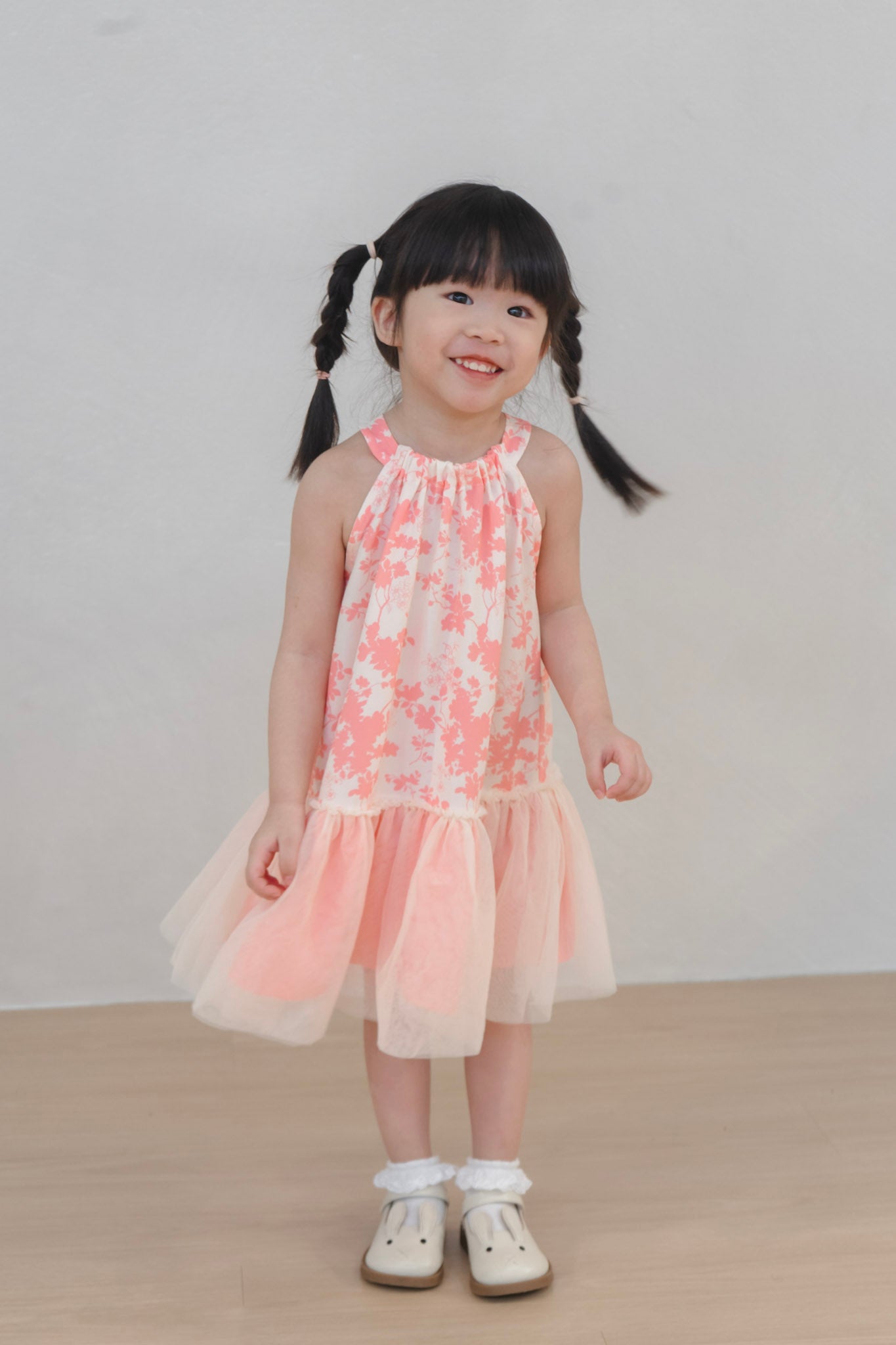 Flourishing Joy Girl Tulle Halter Dress
