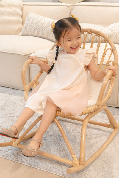 Golden Dawn Girl Tulle Qipao Dress