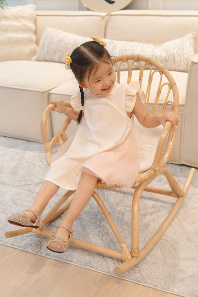 Golden Dawn Girl Tulle Qipao Dress