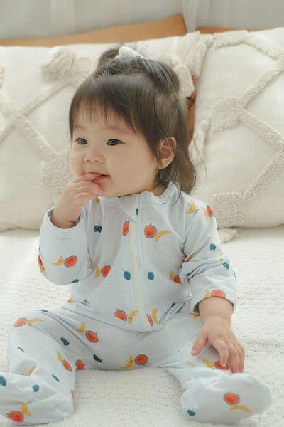 Soft Organic Cotton Sleepsuit Fruity