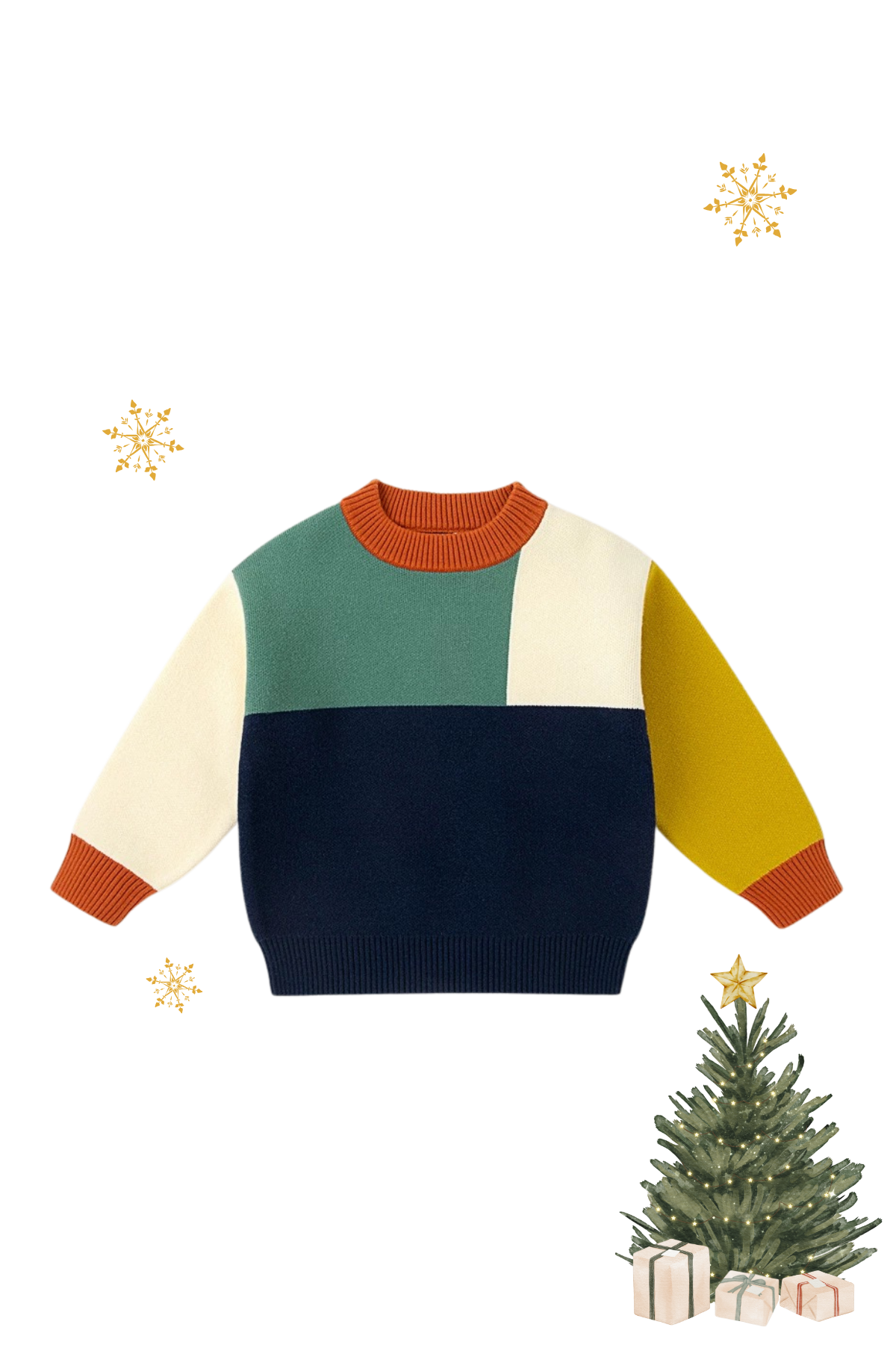 Colorblock Knit Sweater — Holiday Special