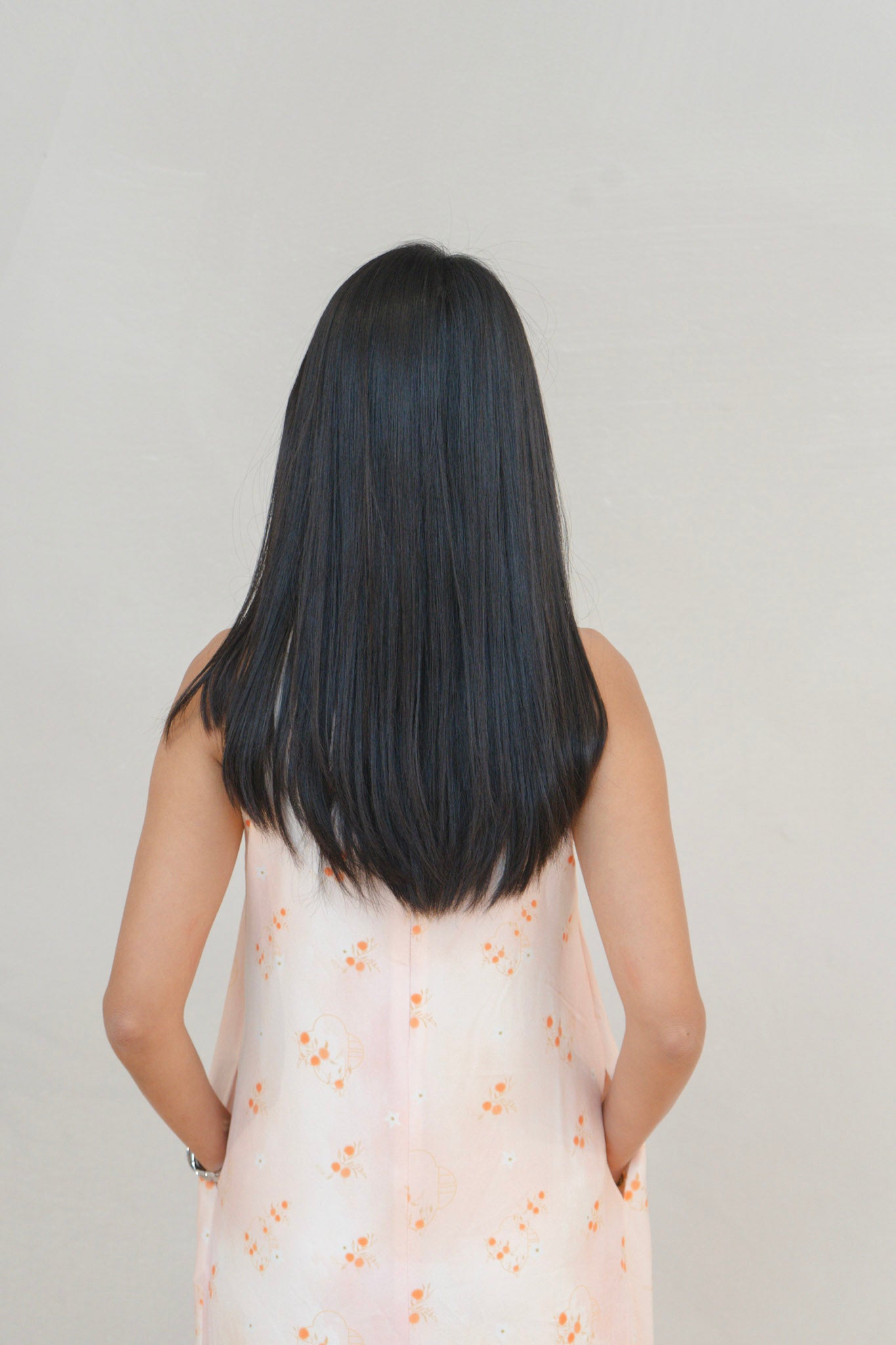 Tangerine Bloom Ladies Halter Neck Maxi Dress