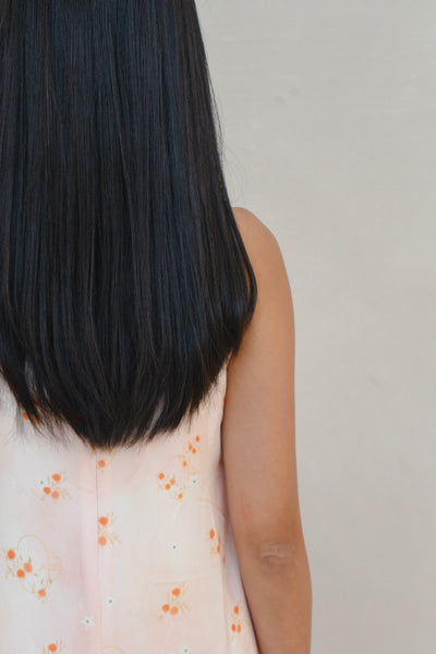 Tangerine Bloom Ladies Halter Neck Maxi Dress