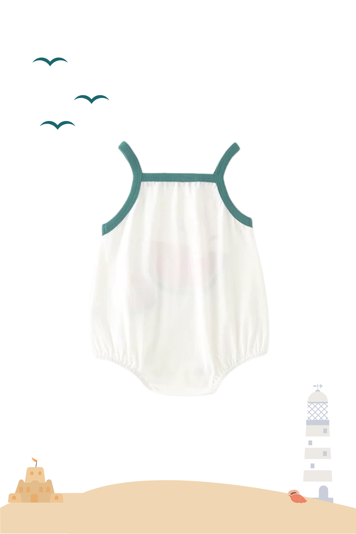 Summer Watermelon Spag Girl Playsuit