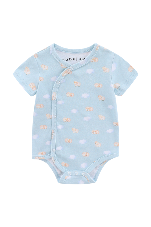 Organic Soft Kimono Bodysuit Dreamy Sheep