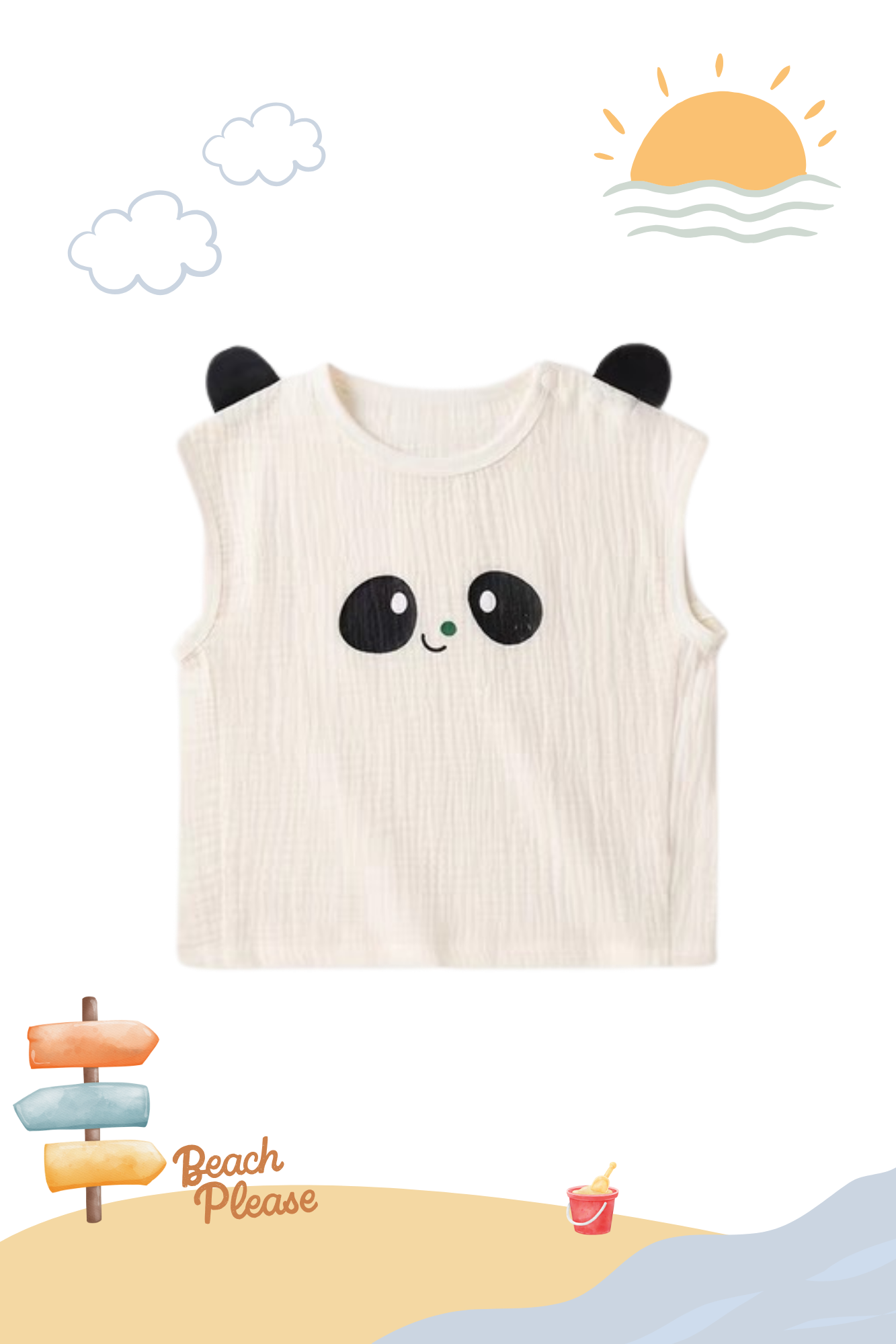 Summer Soft Cotton Play Tee Panda