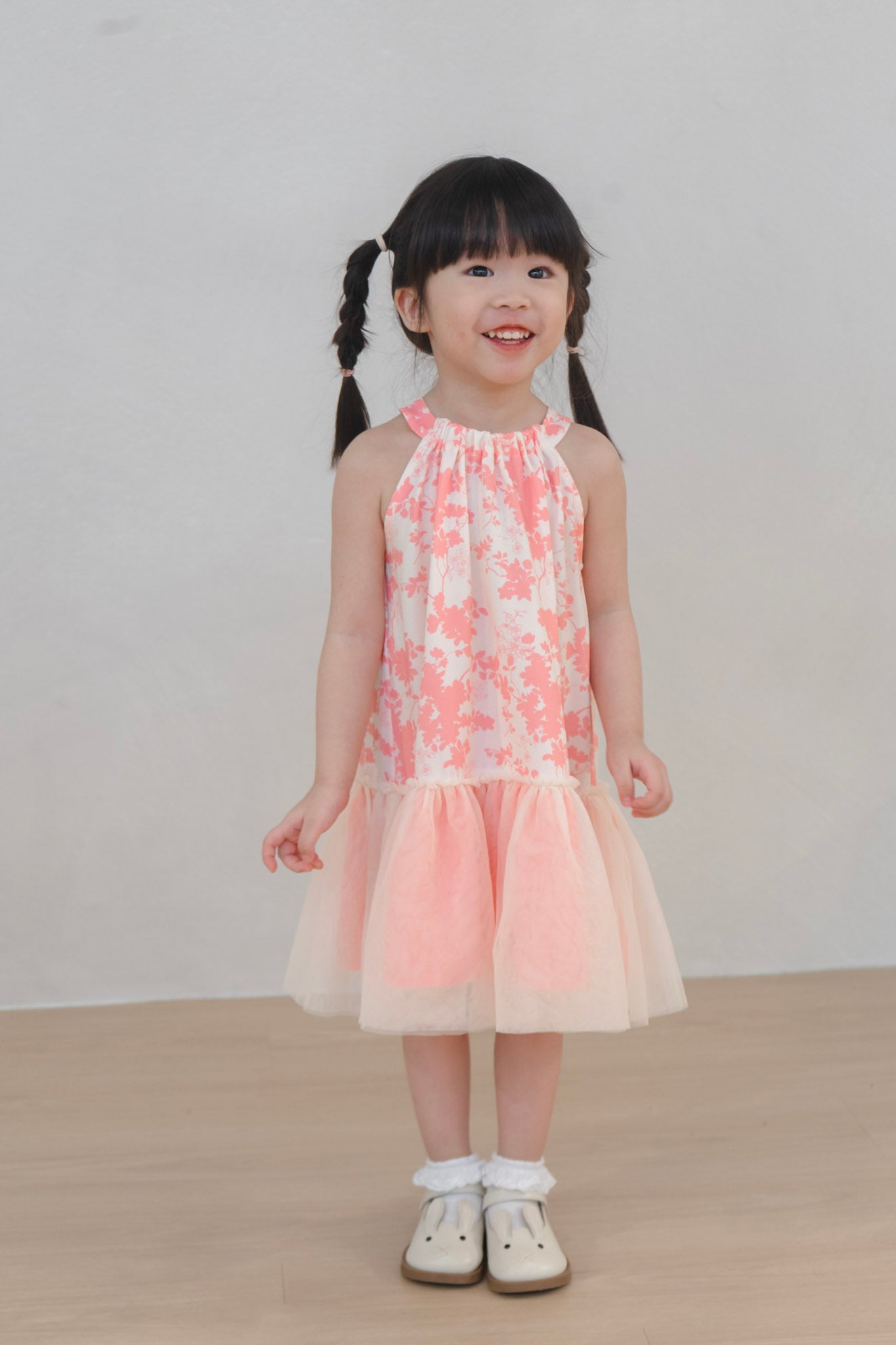 Flourishing Joy Girl Tulle Halter Dress