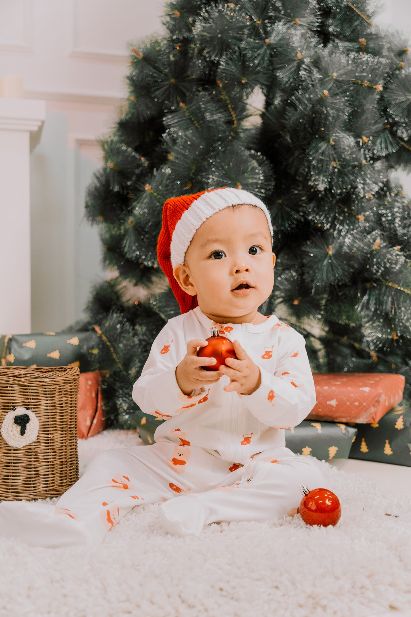 Soft Organic Cotton Sleepsuit Merry Bear