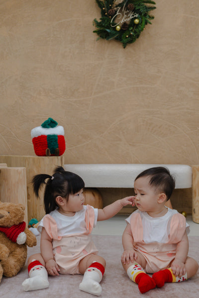 Christmas Baby Deluxe Gift Set - Bunny with Personalised Blanket