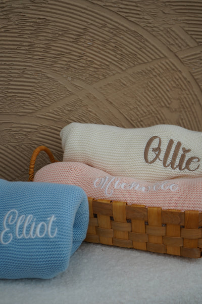 Christmas Baby Deluxe Gift Set - Bunny with Personalised Blanket