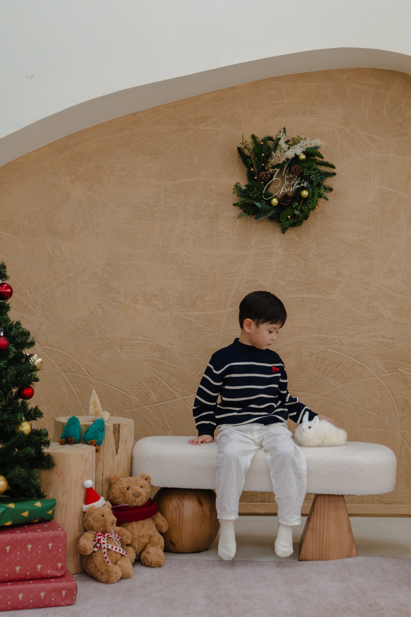 Holiday Stripe Sweater Navy