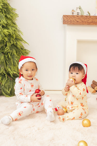Soft Organic Cotton Christmas Sleepsuit Reindeer