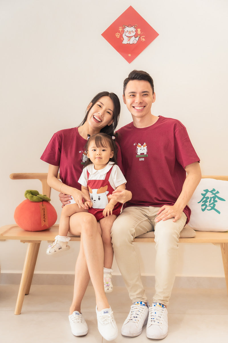 Mahjong Dragon Pong Kids Relaxed Tee (Unisex)