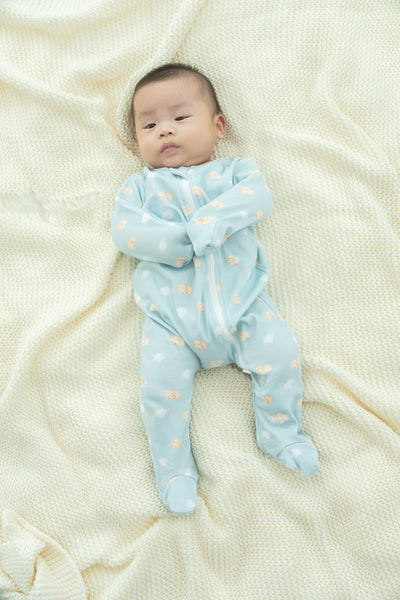 Soft Organic Cotton Sleepsuit Dreamy Sheep