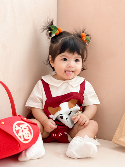 Mahjong Dragon Pong Baby Playsuit (Unisex)