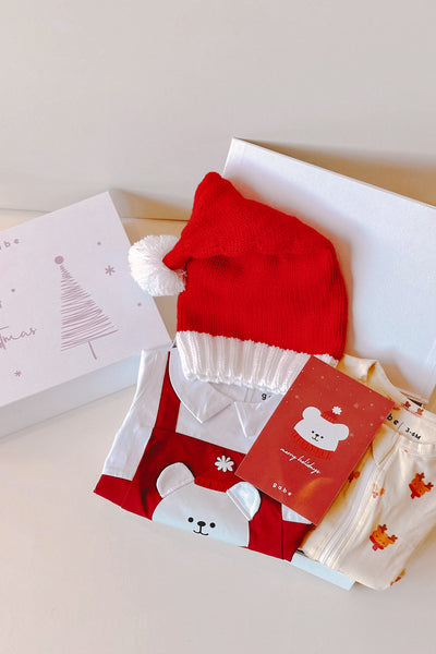 My First Christmas Baby Gift Set - Santa Bear & Reindeer
