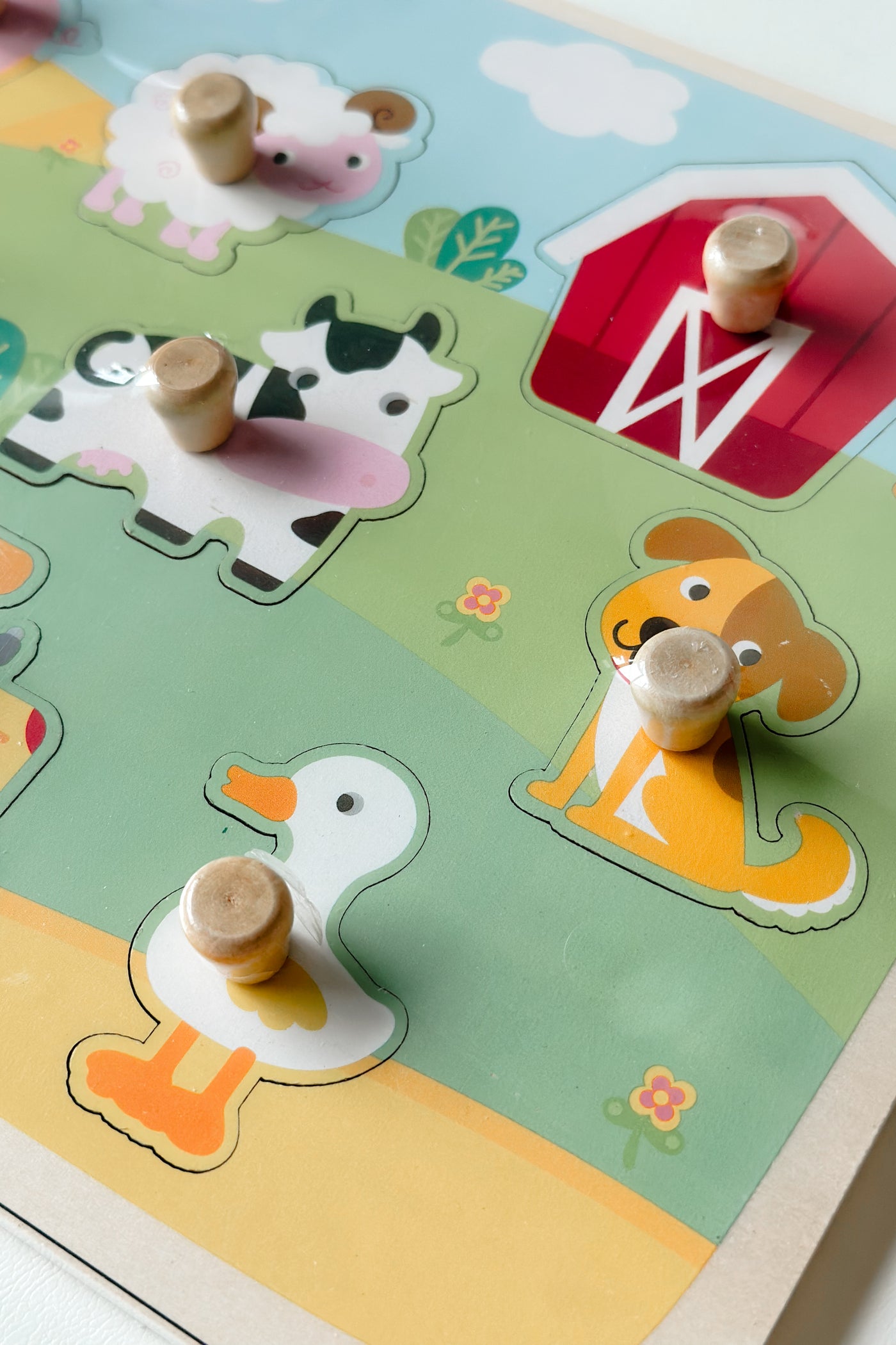 Wooden Farm Animals Puzzle Set