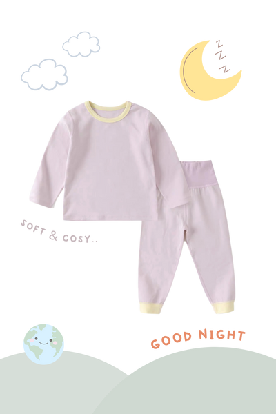 Soft Organic Cotton Pajamas Lilac