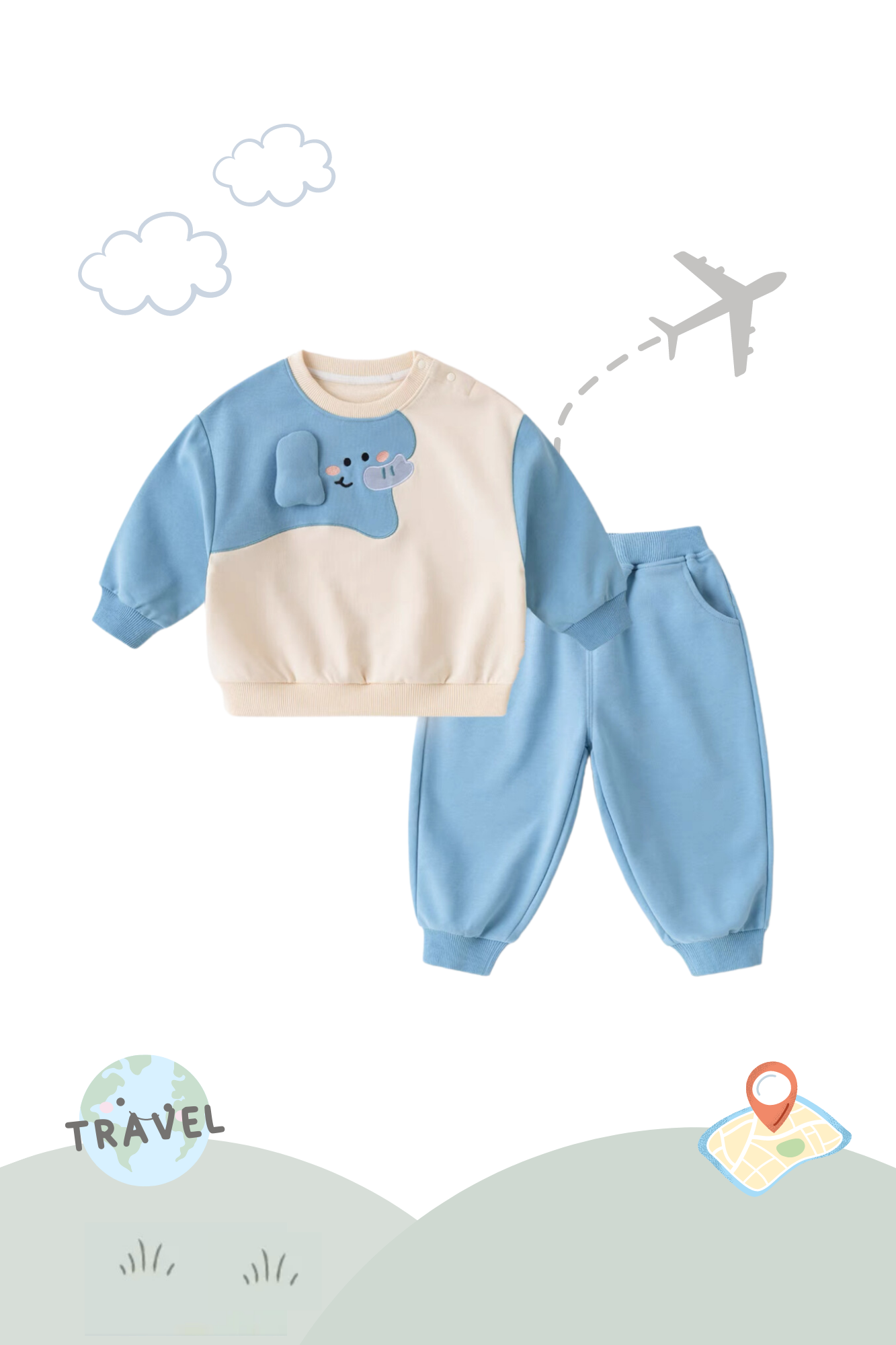 Holiday Traveller Sweater Set Elephant