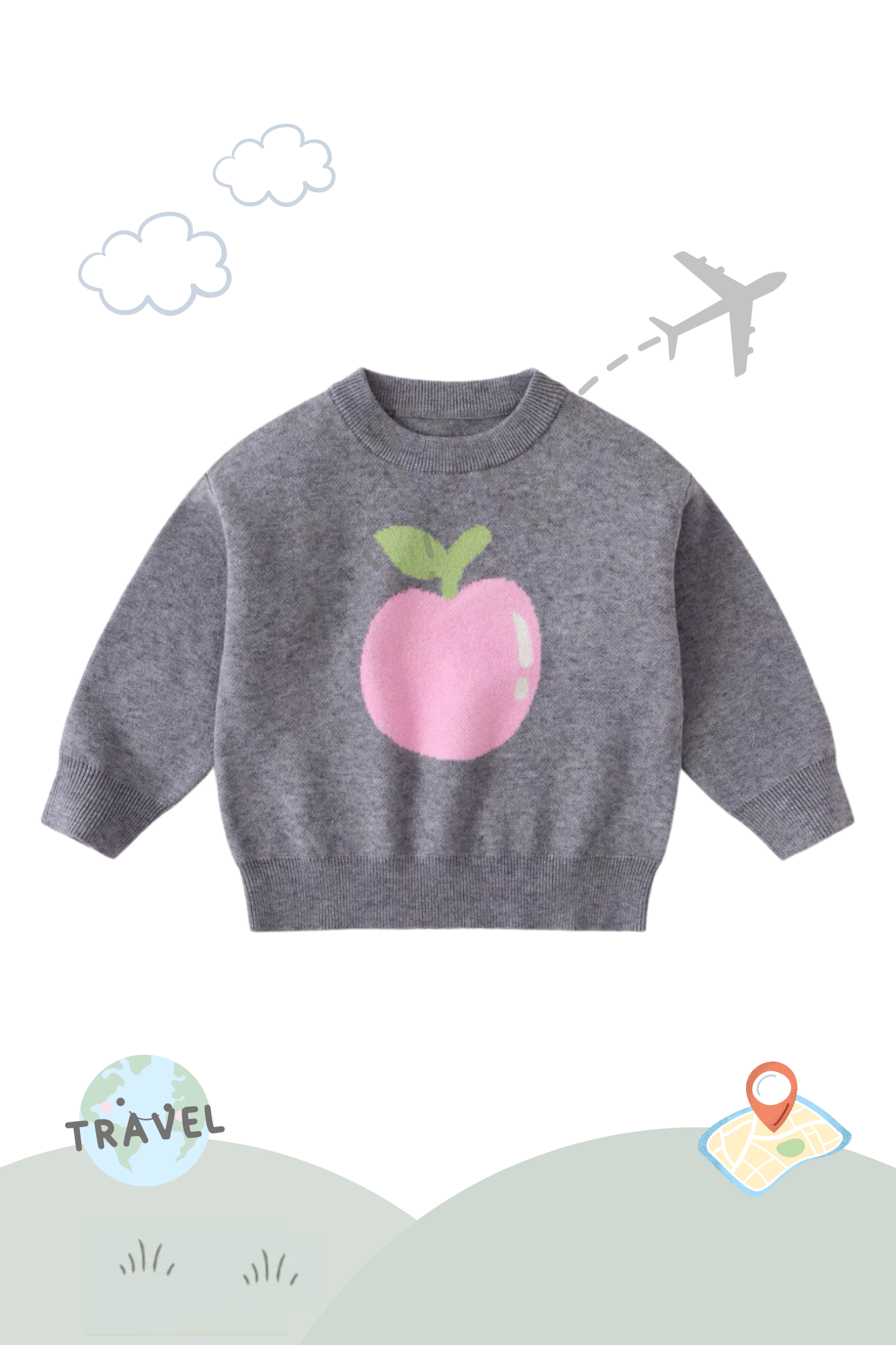 Holiday Traveller Knit Sweater Apple