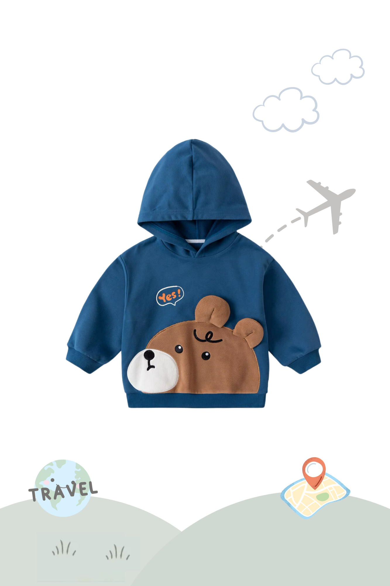 Pullover Hoodie Sweater Bear