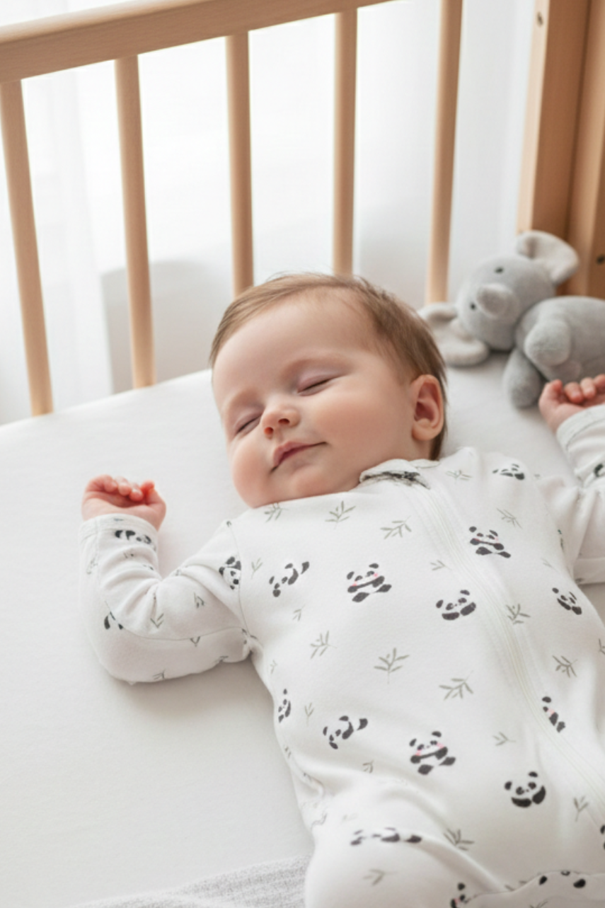 Soft Organic Cotton Sleepsuit Panda
