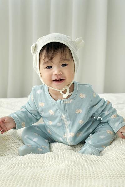 Soft Organic Cotton Sleepsuit Dreamy Sheep