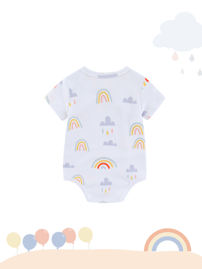 Organic Soft Kimono Bodysuit Rainbow