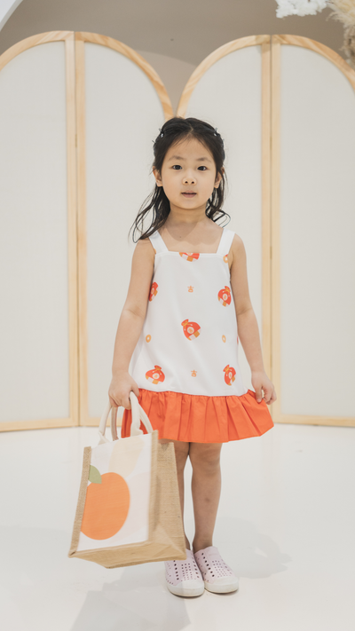 Girl Babydoll Tiered Dress Fortune Bag