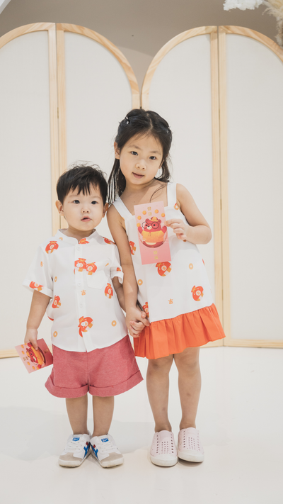 Girl Babydoll Tiered Dress Fortune Bag
