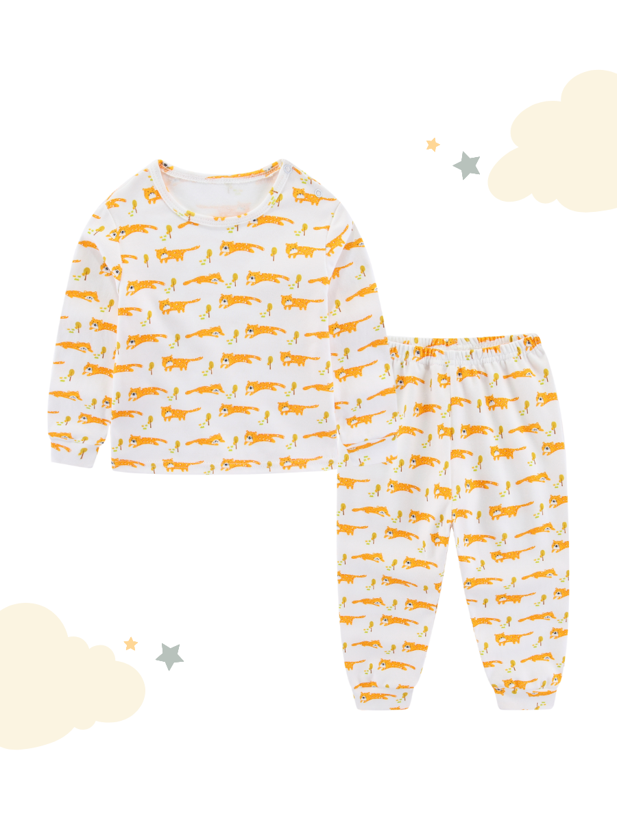 Soft Organic Cotton Pajamas Tiger