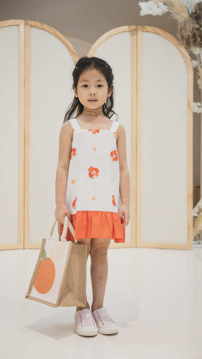 Girl Babydoll Tiered Dress Fortune Bag