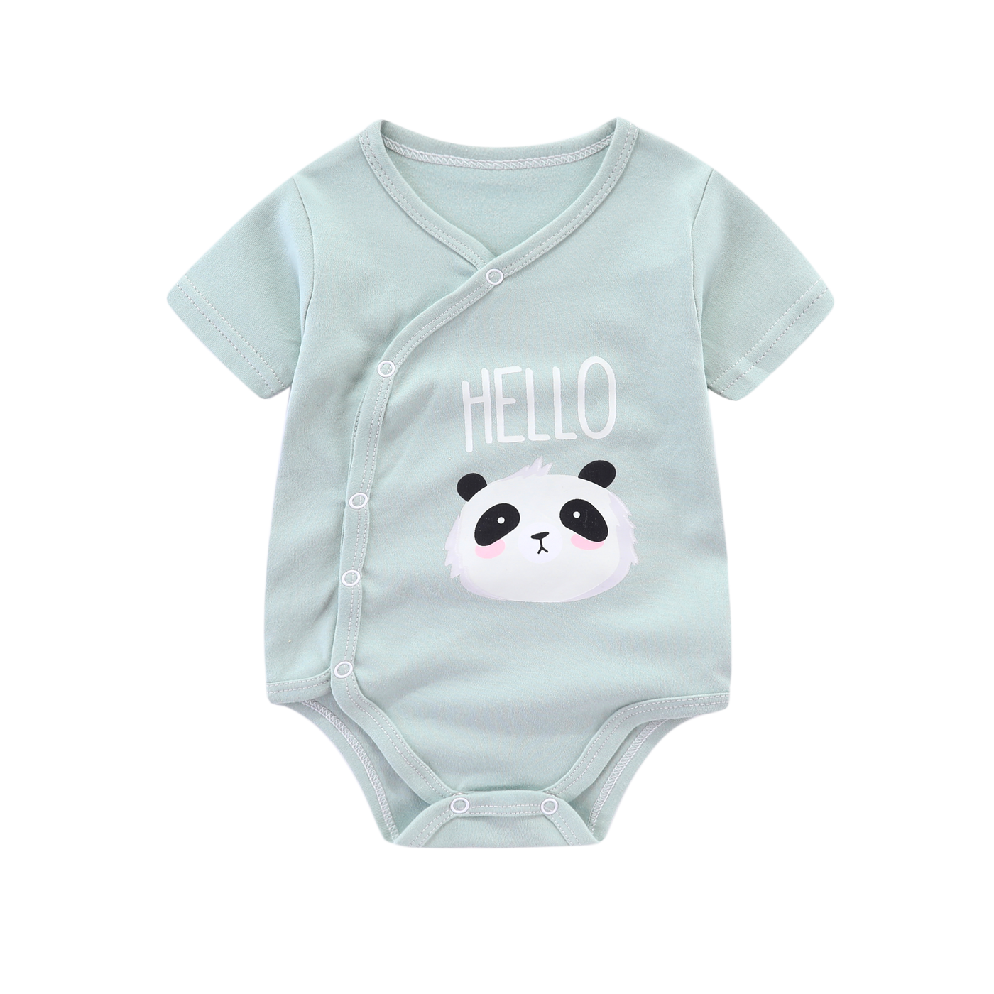 Organic Soft Kimono Bodysuit Panda