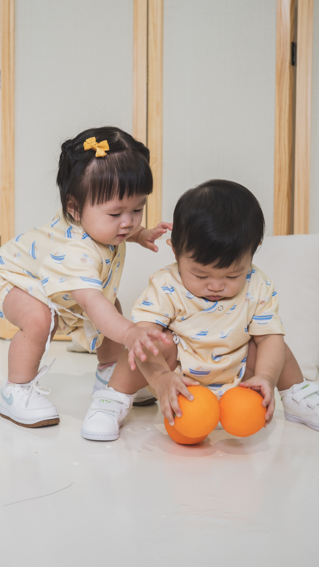 Organic Cotton Baby Kimono Playsuit Glutinous Rice Ball