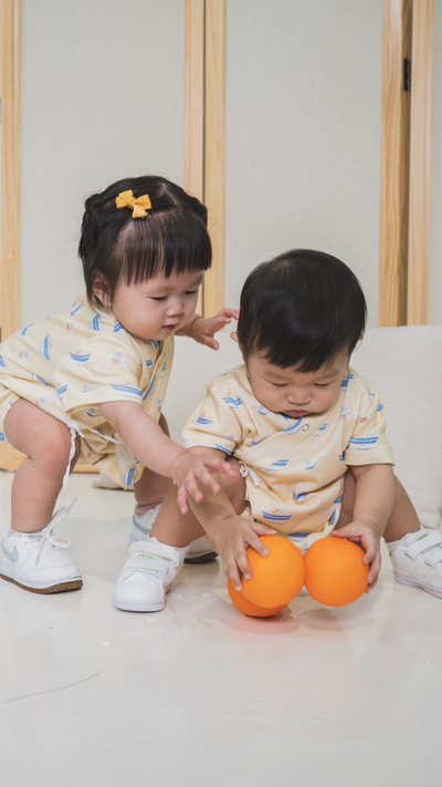 Organic Cotton Baby Kimono Playsuit Glutinous Rice Ball