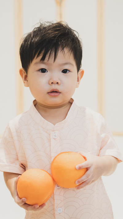 Boys Mandarin Collar Shirt Oriental