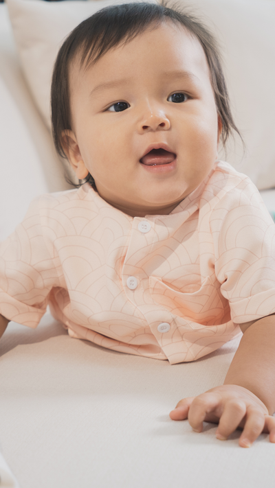 Boys Mandarin Collar Shirt Oriental