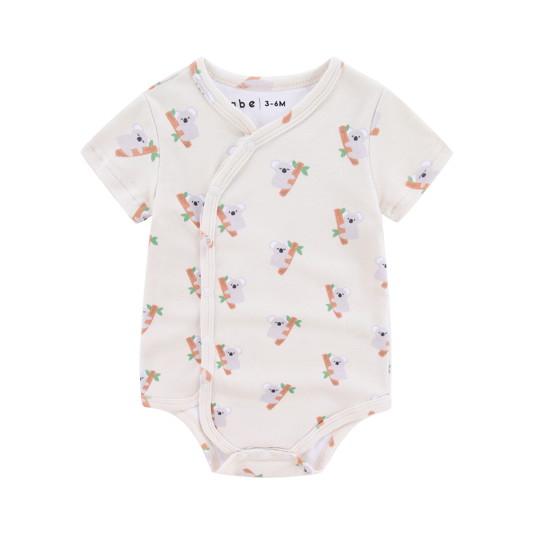 Organic Soft Kimono Bodysuit Koala